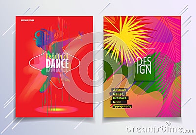 Summer EURO music festival carnival Jazz modern Dance Vector Illustration