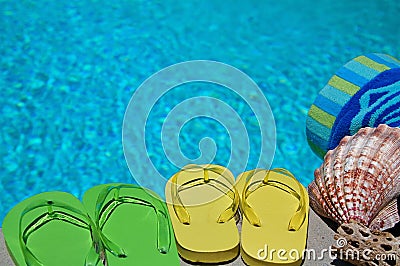 Summer Flipflops Stock Photo