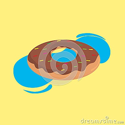 Summer food pattern donuts Stock Photo