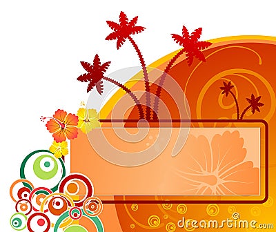 Summer frame Vector Illustration