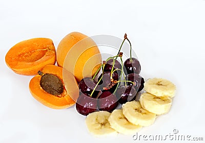 Summer fruit salad ingredients Stock Photo