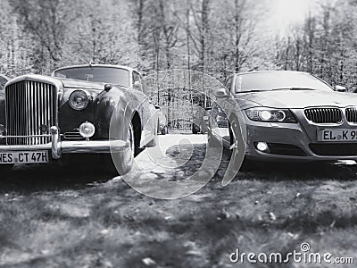 Bmw bentley oldtimer cars Photographie Editorial Stock Photo