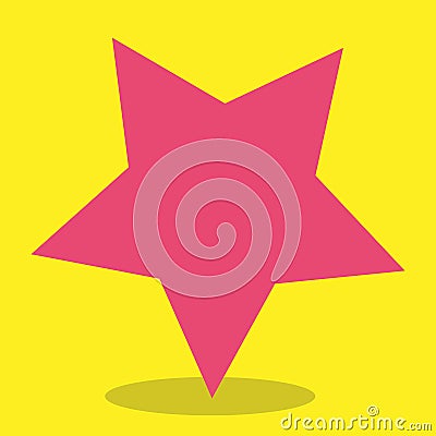 summer girl star pink 18 Vector Illustration