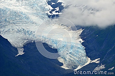 Summer glacier Stock Photo