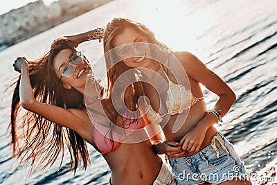 Summer goddesses. Stock Photo