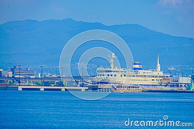 Summer in Hakodate Port Editorial Stock Photo