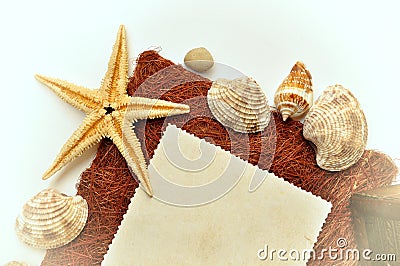 Summer holiday abstract photo frame Stock Photo