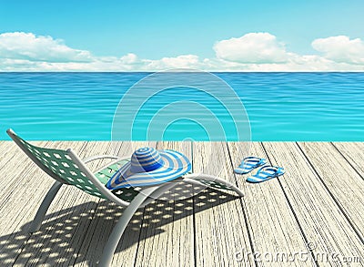 Summer holiday on the beach Stock Photo