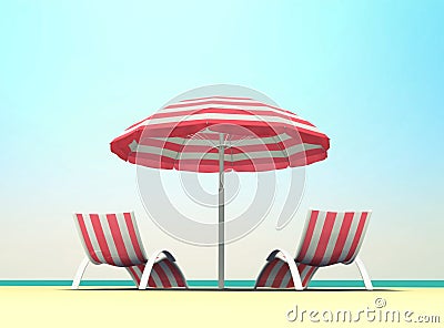 Summer holiday on the beach Stock Photo