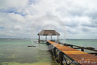 Summer Holiday at Mauritius Stock Photo