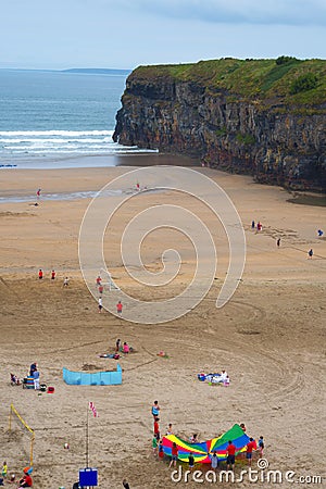 Summer holidays on ballybunion beach Editorial Stock Photo