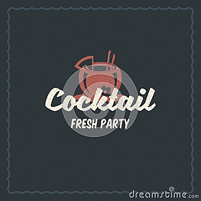 Summer holidays party typography inspirational quote design for poster or apparel Vector Illustration