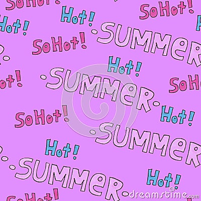 Summer hot pattern for background or package. Seasons concept. Stock Photo
