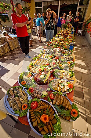 Summer hotel food festival Editorial Stock Photo