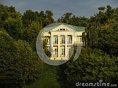 Summer House of Count A. Orlov in Neskuchny Garden. Stock Photo