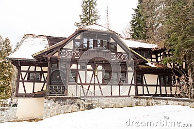 Summer house of Pelisor Castle from Sinaia, Romania Stock Photo