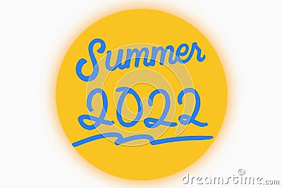 Summer 2022 icon Stock Photo