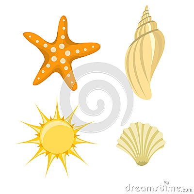 Summer icons Vector Illustration