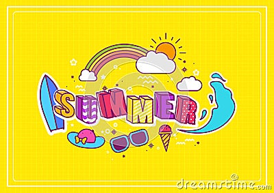 Summer illustration Stock Photo