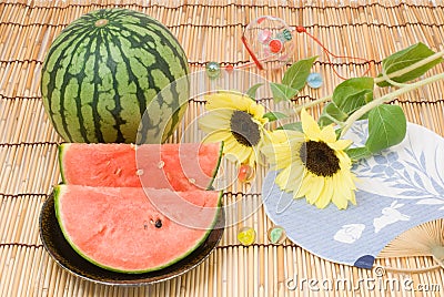 Summer image of japanese style Stock Photo