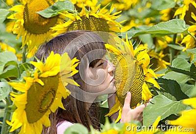 Summer kiss Stock Photo