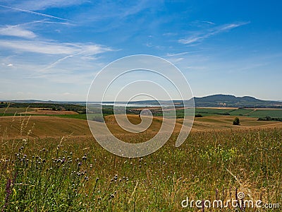 Summer landscape in South Moravia, Czehc republic Stock Photo