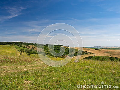 Summer landscape in South Moravia, Czehc republic Stock Photo