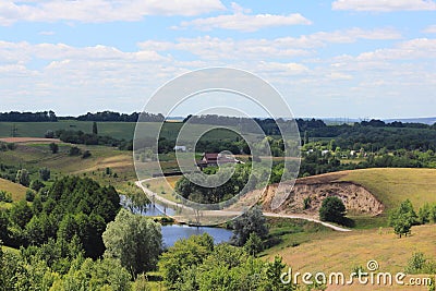Summer landscape of Ukrainian nature Stock Photo