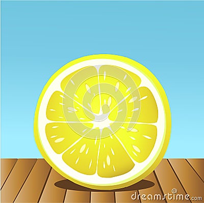 Summer lemon fruit Vector Illustration