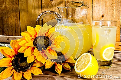 Summer Lemonade Stock Photo