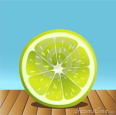 Summer lime fruit Vector Illustration