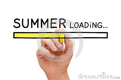 Summer Loading Bar Concept Stock Photo