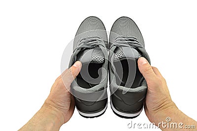 Summer Men`s Shoes Stock Photo