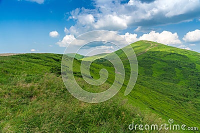 Summer mountainous landscape Carpat in Ukraine. Dragobrat ski resort Stock Photo