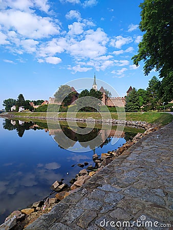 Summer in Nymburk city, Czech republic Stock Photo