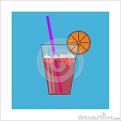 Summer orange juice drinks glass restaurant citrus Stock Photo