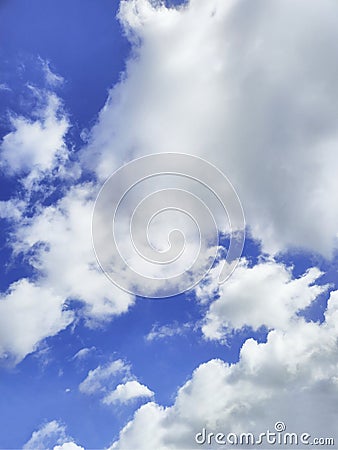 Outdoors blue sky clouds cotton candy cloudy photography Stock Photo