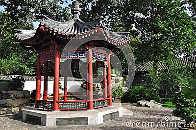 Summer Palace Chineses Pavilion Stock Photo