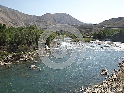 Summer in Panjshir valley, Afghanistan. Stock Photo