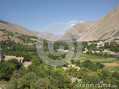 Summer in Panjshir valley, Afghanistan. Stock Photo