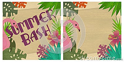 Summer party art Stock Photo