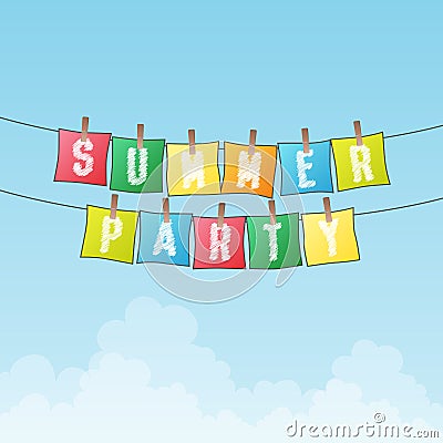 Summer Party Vector Illustration