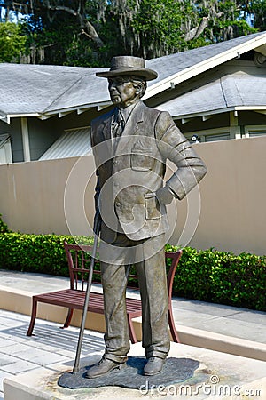 Frank Lloyd Wright Statue Editorial Stock Photo