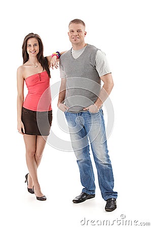 Summer portrait of trendy couple Stock Photo