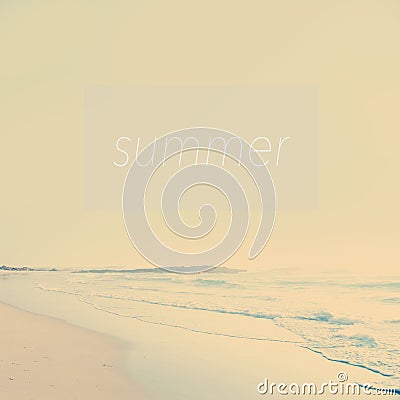 Summer Poster Stock Photo