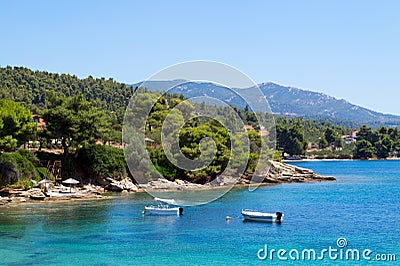 Summer resort of Halkidiki peninsula Stock Photo