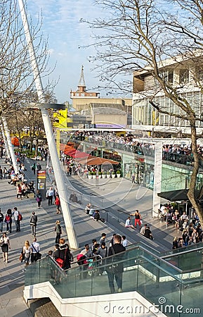 A Summer's Evening, London South Bank Editorial Stock Photo