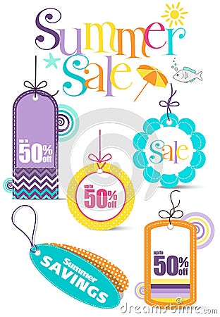 Summer Sale Vector Illustration