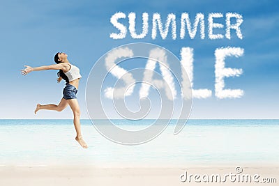 Summer sale advertising Stock Photo