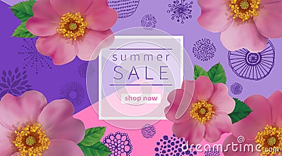 Summer Sale background Vector Illustration